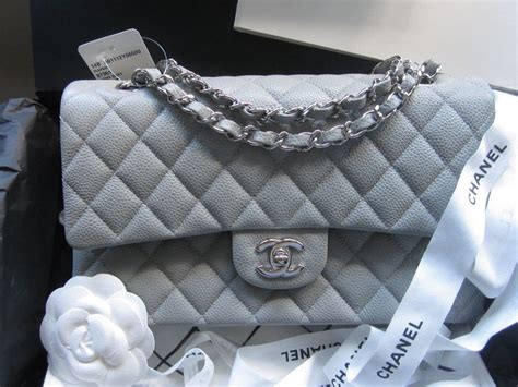 chanel grey handbag|chanel nylon hand pochette bag.